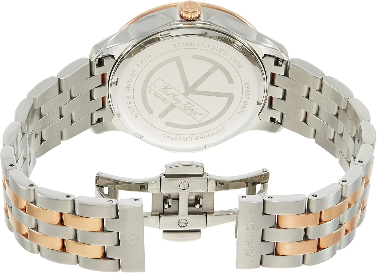 ساعت مچی مردانه متِی تیسو مدل آنالوگ با صفحه قهوه ای - H1886MRM، قهوه ای، بند فلزی