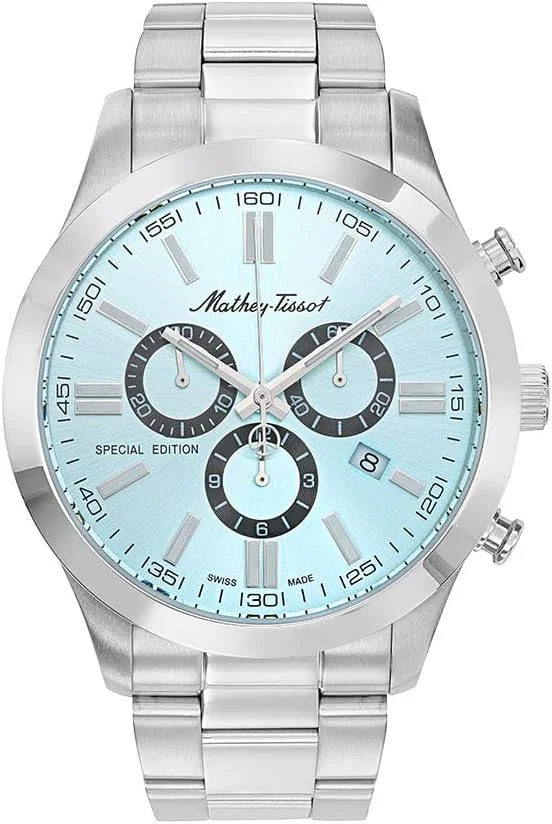 ساعت مچی مردانه آنالوگ Mathey-Tissot با صفحه آبی - H455CHSK