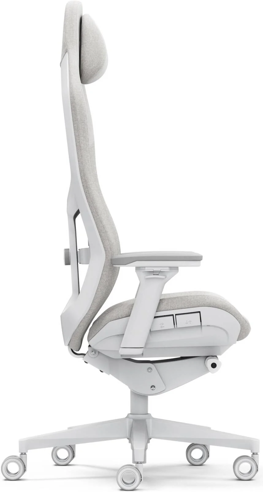 صندلی گیمینگ Fractal Refine، روکش پارچه ای غیر ارگانیک بافته شده، مکانیزم شیب هماهنگ، چرخ های 65 میلی متری بدون هاب با PU نرم، پشتیبانی قابل تنظیم کمر، پیستون گازی کلاس 4، پارچه روشن | FD-CH-RE1F-02