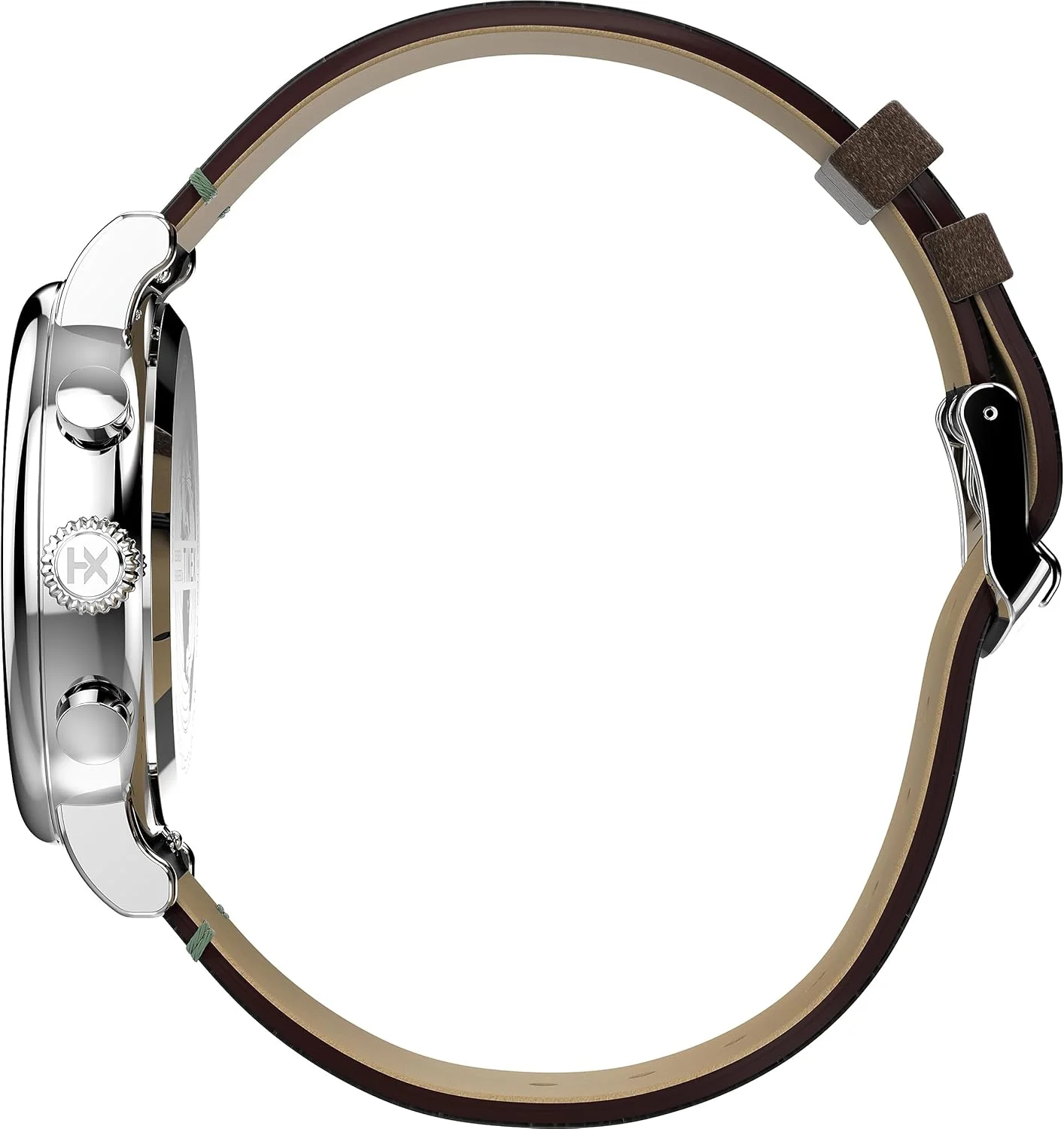 ساعت مچی مردانه تایمکس واتربري استاندارد کرونوگراف با بند چرمی