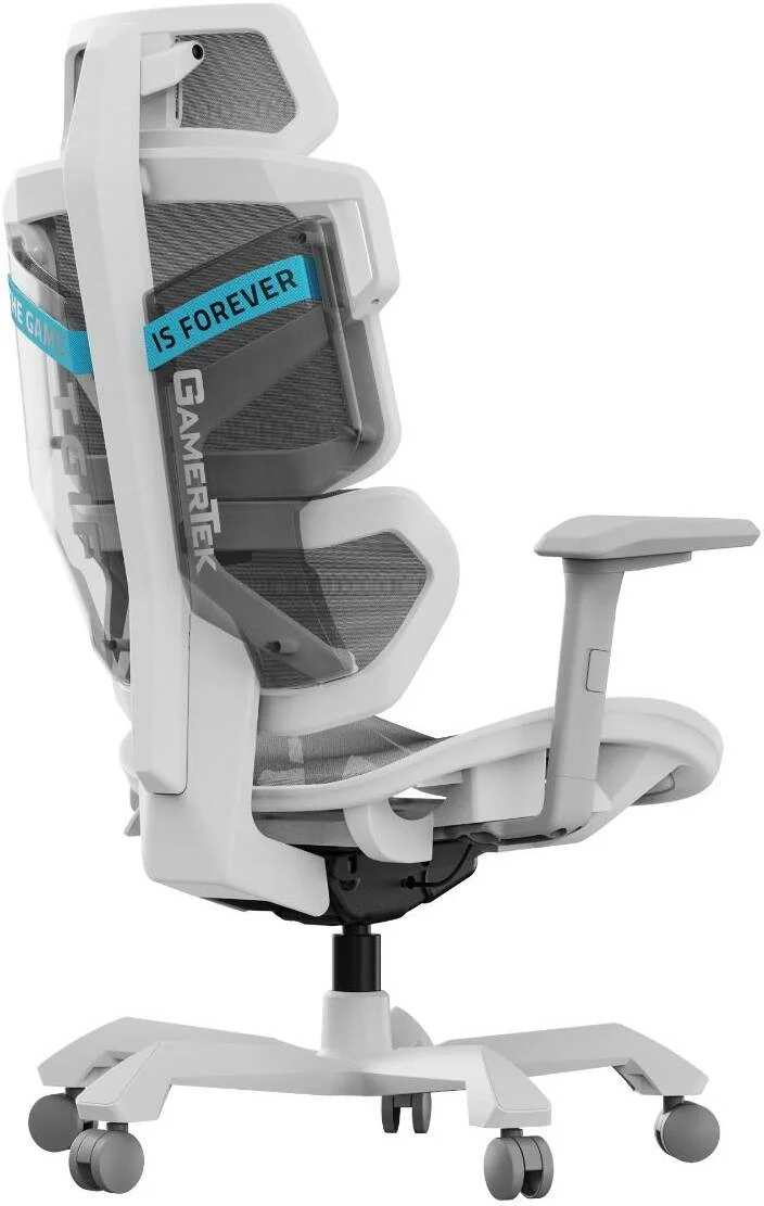 صندلی گیمینگ الیت کامندر گیمر تک، توری تنفسی با کیفیت بالا، چرخ های بی صدا، دسته قابل تنظیم سه طرفه، حداکثر تحمل وزن 125 کیلوگرم، سفید | 616985066834