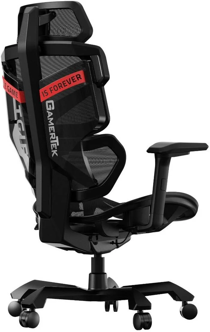 صندلی گیمینگ الیت کامندر گیمر تک، توری تنفسی با کیفیت بالا، چرخ های بی صدا، دسته قابل تنظیم سه طرفه، حداکثر تحمل وزن 125 کیلوگرم، مشکی | 616985066827