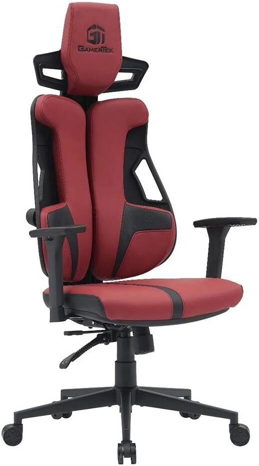 صندلی گیمینگ گیمر تک مدل Galactic Guardian Red Edition، فوم با چگالی بالا، قابلیت تکیه دادن، پشتیبانی از کمر و بالشتک سر، چرم PU، حداکثر وزن تا 150 کیلوگرم، قرمز | Red-Edition