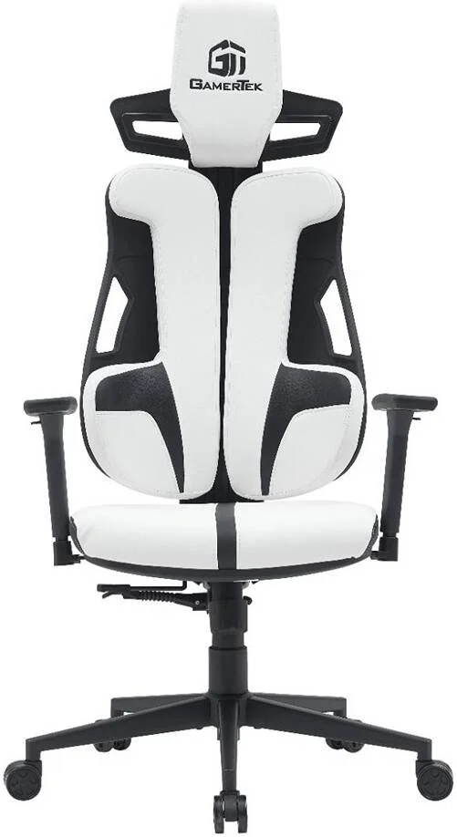 صندلی گیمینگ GamerTek Galactic Guardian White Edition، فوم با چگالی بالا، قابلیت تکیه دادن، پشتیبانی از کمر و بالشتک سر، چرم PU، حداکثر وزن تا 150 کیلوگرم، سفید | White-Edition صندلی گیمینگ GamerTek Galactic Guardian White Edition، فوم با چگالی بالا، قابلیت تکیه دادن، پشتیبانی از کمر و بالشتک سر، چرم PU، حداکثر وزن تا 150 کیلوگرم، سفید | White-Edition