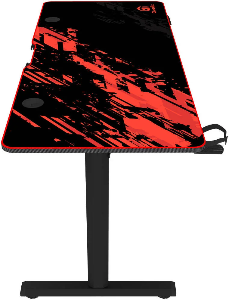 میز بازی GamerTek GT-Elevate X، بالابر الکترونیکی دکمه ای، دارای نگهدارنده هدست و لیوان، طراحی جادار، ارتفاع قابل تنظیم، ماوس پد بزرگ، قرمز و مشکی | GT-Elevate-X-RB میز بازی GamerTek GT-Elevate X، بالابر الکترونیکی دکمه ای، دارای نگهدارنده هدست و لیوان، طراحی جادار، ارتفاع قابل تنظیم، ماوس پد بزرگ، قرمز و مشکی | GT-Elevate-X-RB