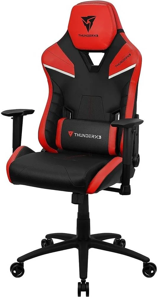 صندلی گیمینگ تنفسی GamerTek TC5 AIR Tech به همراه زیرانداز رایگان صندلی گیمینگ Fury، چرم مصنوعی درجه یک، طرح فیبر کربنی، زیرانداز ضد لغزش، قرمز/مشکی | TC5-Ember Red / FM1-1102 صندلی گیمینگ تنفسی GamerTek TC5 AIR Tech به همراه زیرانداز رایگان صندلی گیمینگ Fury، چرم مصنوعی درجه یک، طرح فیبر کربنی، زیرانداز ضد لغزش، قرمز/مشکی | TC5-Ember Red / FM1-1102