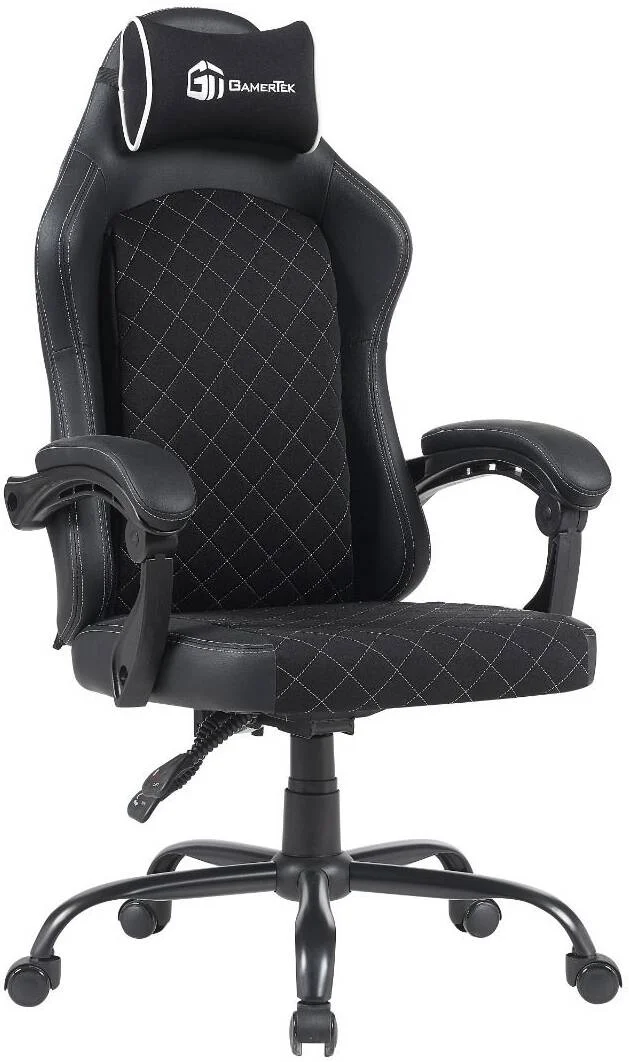 صندلی گیمینگ گیمر تک ونگارد، پارچه با مواد PVC، بالابر گازی کلاس 3 80 میلی متری، پایه فلزی 350 میلی متری، چرخ های 50 میلی متری، ظرفیت وزن 120 کیلوگرم، دوخت سفید | 616985067305