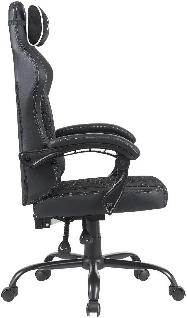 صندلی گیمینگ گیمر تک ونگارد، پارچه با مواد PVC، بالابر گازی کلاس 3 80 میلی متری، پایه فلزی 350 میلی متری، چرخ های 50 میلی متری، ظرفیت وزن 120 کیلوگرم، دوخت سفید | 616985067305