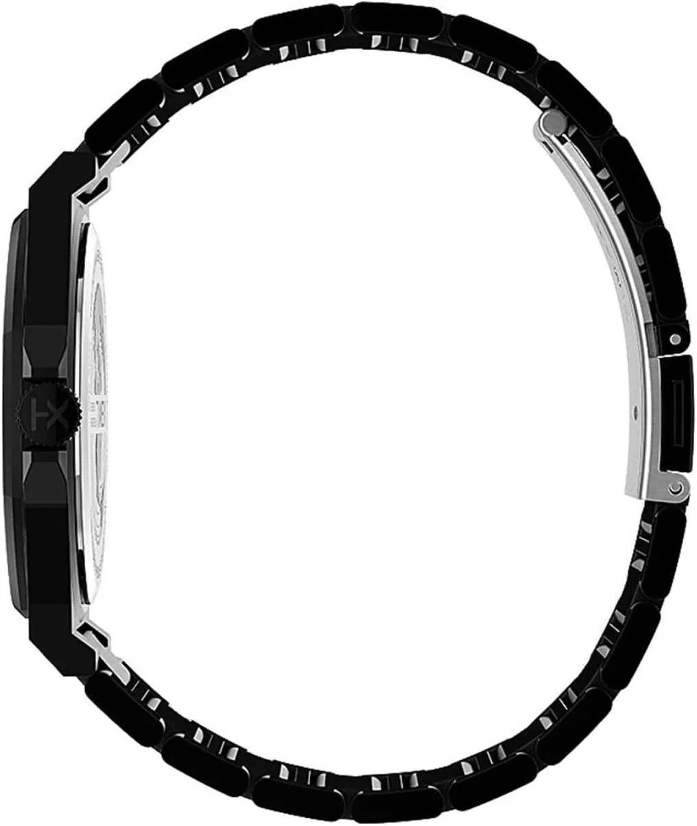 ساعت مچی عقربه ای مردانه Timex TW2U42300 با بند استیل ضد زنگ، مشکی، دستبندی