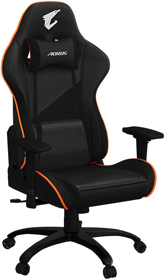 صندلی گیمینگ GIGABYTE AGC310، PU، فوم انعطاف پذیر با چگالی بالا، ساختار فولادی، دسته قابل تنظیم، کیفیت بالا، دارای گواهینامه BIFMA و دوام، مشکی و نارنجی | AGC310 صندلی گیمینگ GIGABYTE AGC310، PU، فوم انعطاف پذیر با چگالی بالا، ساختار فولادی، دسته قابل تنظیم، کیفیت بالا، دارای گواهینامه BIFMA و دوام، مشکی و نارنجی | AGC310