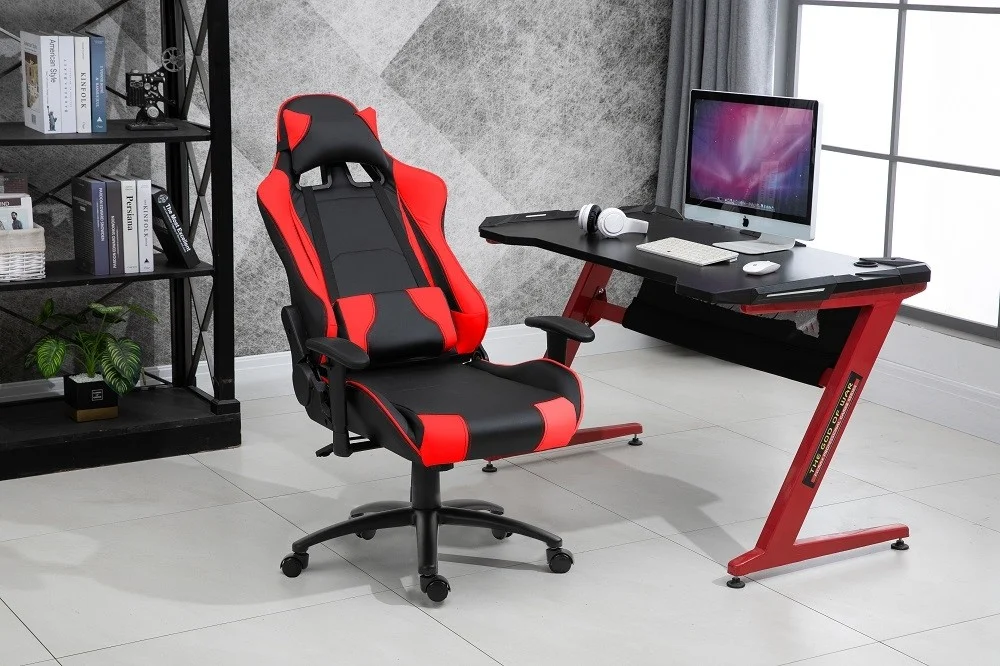 صندلی گیمینگ Mahmayi 9854 با پشتی بلند، طراحی مسابقهای، روکش چرم PU، چرخش 360 درجه با فولاد سنگین با تحمل وزن تا 200 کیلوگرم، دارای تکیهگاه سر و پشتیبانی کمر، سازگار با ورزشهای الکترونیکی - قرمز صندلی گیمینگ Mahmayi 9854 با پشتی بلند، طراحی مسابقهای، روکش چرم PU، چرخش 360 درجه با فولاد سنگین با تحمل وزن تا 200 کیلوگرم، دارای تکیهگاه سر و پشتیبانی کمر، سازگار با ورزشهای الکترونیکی - قرمز