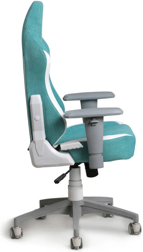 صندلی گیمینگ کودکانه NAVO Apex Junior، ارتفاع قابل تنظیم، دسته ها، پایه چرخان 360 درجه، پشتی سر و بالشتک کمری مغناطیسی، جنس پارچه نرم، آبی فیروزه ای ملایم | APEX-JR-TBLU صندلی گیمینگ کودکانه NAVO Apex Junior، ارتفاع قابل تنظیم، دسته ها، پایه چرخان 360 درجه، پشتی سر و بالشتک کمری مغناطیسی، جنس پارچه نرم، آبی فیروزه ای ملایم | APEX-JR-TBLU