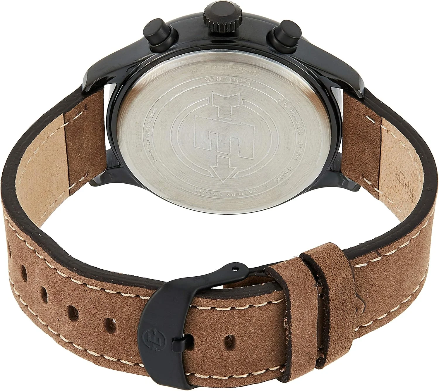 ساعت مچی مردانه تایمکس کوارتز، نمایشگر کرونوگراف و بند چرمی - T49905