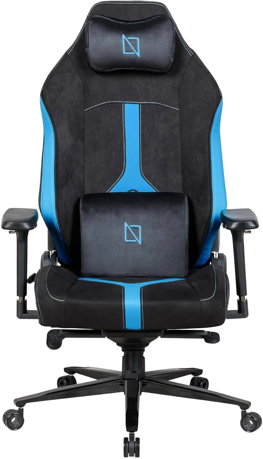 صندلی گیمینگ پشتی بلند Navodesk Apex Pro Evo Series، دسته های فلزی 4D قابل تعویض MAG، پشتیبانی کمری 4 طرفه، هیدرولیک کلاس 4، تکیه گاه 155 درجه، پارچه HyperSuede، آبی میامی | APEXPRO-EVO-MBL