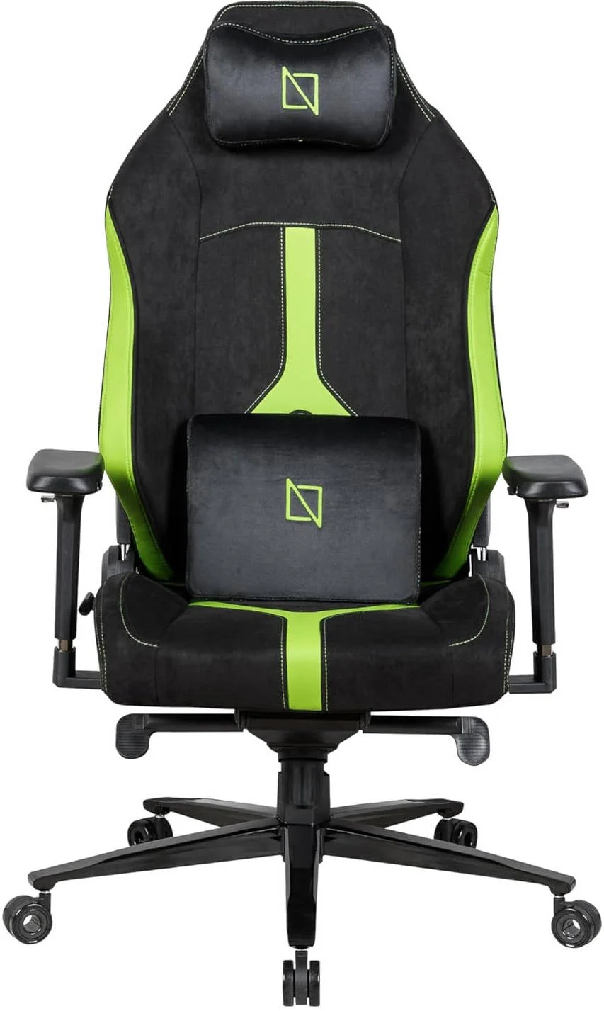 صندلی گیمینگ پشتی بلند Navodesk Apex Pro Max Evo Series، دسته های فلزی 4D قابل تعویض MAG، پشتیبانی کمری 4 طرفه، هیدرولیک کلاس 4، تکیه گاه 155 درجه، پارچه HyperSuede، سبز لیمویی | APEXMAX-EVO-LMG