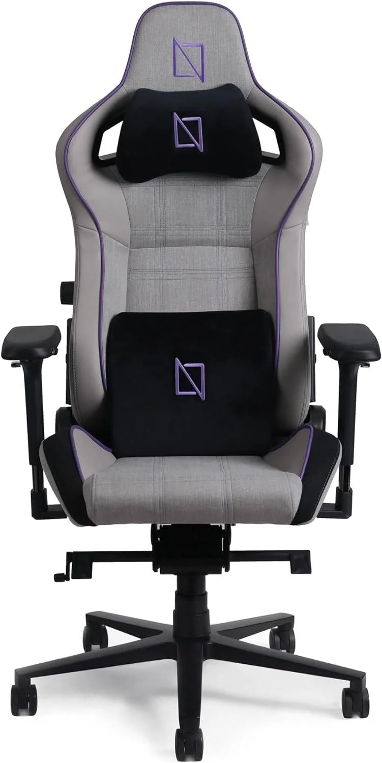 صندلی گیمینگ ناوودسک سری فرمول Apex Air، پشتیبانی کمری، دسته های 4D، بالشتک های مموری فوم و تکیه گاه سر مغناطیسی، قابلیت خم شدن پشتی تا 155 درجه، ظرفیت وزنی 135 کیلوگرم، فراست گریپ | APEXAIR-FS-FG