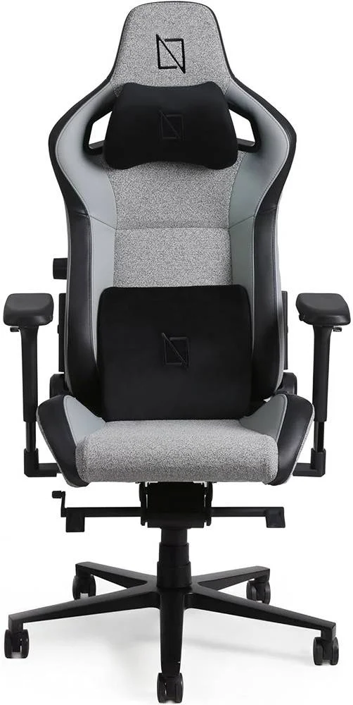 صندلی گیمینگ Navodesk Formula Series Apex Air، پشتیبانی کمری، دسته های 4D، بالشتک های فوم حافظه دار و تکیه گاه مغناطیسی سر، قابلیت خم شدن پشتی تا 155 درجه، ظرفیت وزنی 135 کیلوگرم، خاکستری روشن | APEX-AIR-FW-LG