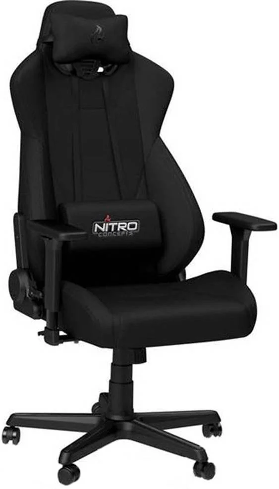 صندلی گیمینگ Nitro Concepts S300، دسته 3D، چرخ های 50 میلی متری، مکانیزم الاکلنگی عالی، روکش فوم سرد، بالشتک های پشتیبانی سر و کمر، مشکی مات | 676230