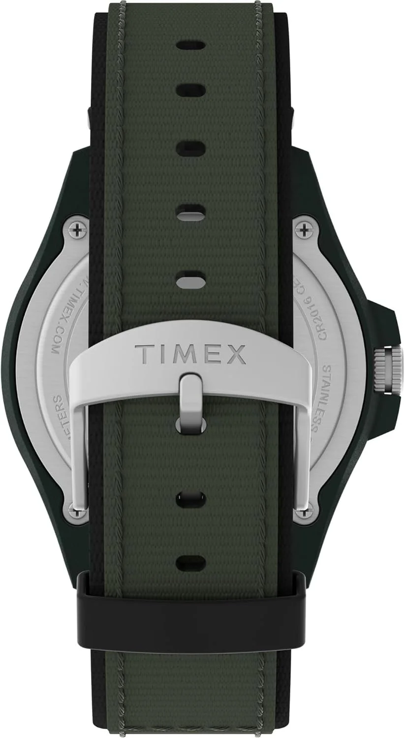 ساعت مردانه تایمکس اکسپدیشن آکادیا 42 میلی‌متری - بند سبز صفحه طبیعی قاب سبز