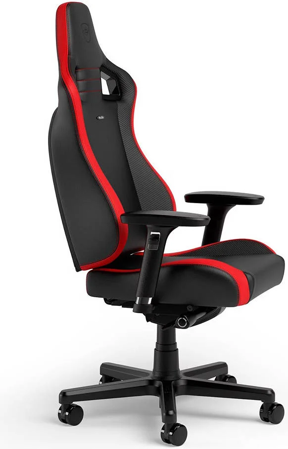 صندلی گیمینگ فشرده نوبل چیرز EPIC، چرم PU، دسته های سه بعدی و عمق صندلی قابل تنظیم، تکیه گاه تا 112 درجه، حداکثر ظرفیت 120 کیلوگرم، پشتیبانی کمری، چرخ ها، مشکی/کربن/قرمز | 65461 صندلی گیمینگ فشرده نوبل چیرز EPIC، چرم PU، دسته های سه بعدی و عمق صندلی قابل تنظیم، تکیه گاه تا 112 درجه، حداکثر ظرفیت 120 کیلوگرم، پشتیبانی کمری، چرخ ها، مشکی/کربن/قرمز | 65461