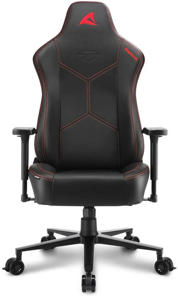 صندلی گیمینگ شارکون SKILLER SGS30، فوم قالب‌گیری شده با چگالی بالا، شیب معمولی، دسته‌های قابل تنظیم سه بعدی، روکش صندلی PU، مشکی/قرمز | 4044951034796