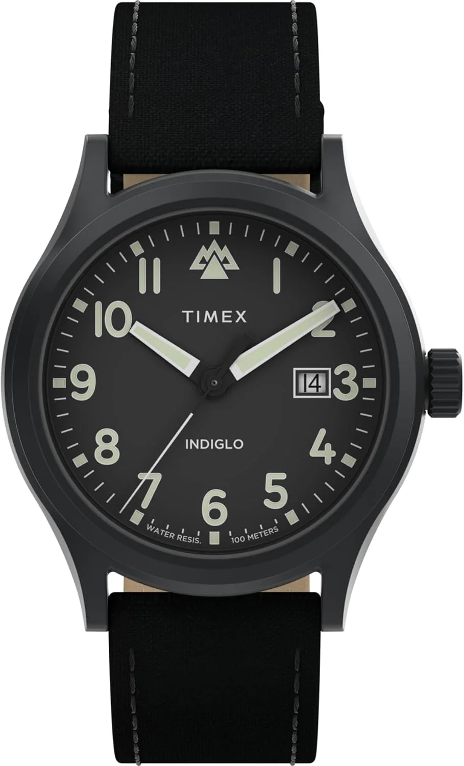 ساعت مردانه تایمکس اکسپدیشن نورث سیرا - بند مشکی صفحه کرم بدنه استیل