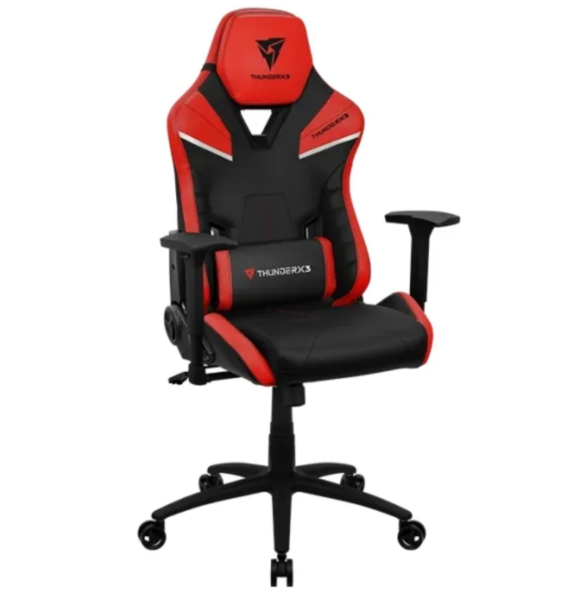 صندلی گیمینگ ارگونومیک ThunderX3 TC5 با بالشتکهای قابل جابجایی، فناوری Air Tech، چرم مصنوعی درجه یک با طرح فیبر کربن، پشتی قابل تنظیم 90 - 180 درجه، قرمز | TC5-Ember Red صندلی گیمینگ ارگونومیک ThunderX3 TC5 با بالشتکهای قابل جابجایی، فناوری Air Tech، چرم مصنوعی درجه یک با طرح فیبر کربن، پشتی قابل تنظیم 90 - 180 درجه، قرمز | TC5-Ember Red