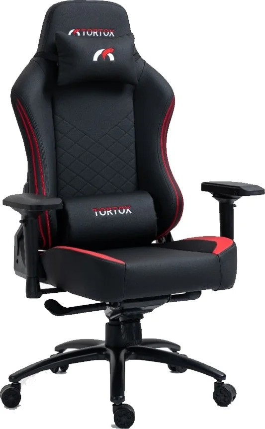 صندلی گیمینگ چند منظوره شیب دار Tortox GC400-R، چرم PVC، تحمل وزن تا 150 کیلوگرم، دسته های 4D، مشکی / قرمز | GC400-R صندلی گیمینگ چند منظوره شیب دار Tortox GC400-R، چرم PVC، تحمل وزن تا 150 کیلوگرم، دسته های 4D، مشکی / قرمز | GC400-R