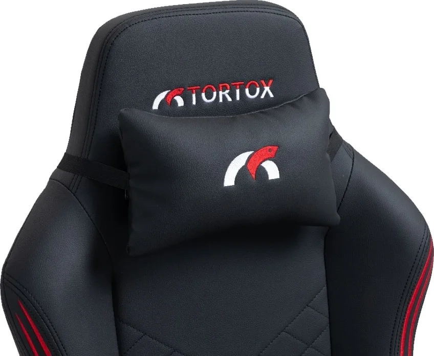 صندلی گیمینگ چند منظوره شیب دار Tortox GC400-R، چرم PVC، تحمل وزن تا 150 کیلوگرم، دسته های 4D، مشکی / قرمز | GC400-R صندلی گیمینگ چند منظوره شیب دار Tortox GC400-R، چرم PVC، تحمل وزن تا 150 کیلوگرم، دسته های 4D، مشکی / قرمز | GC400-R