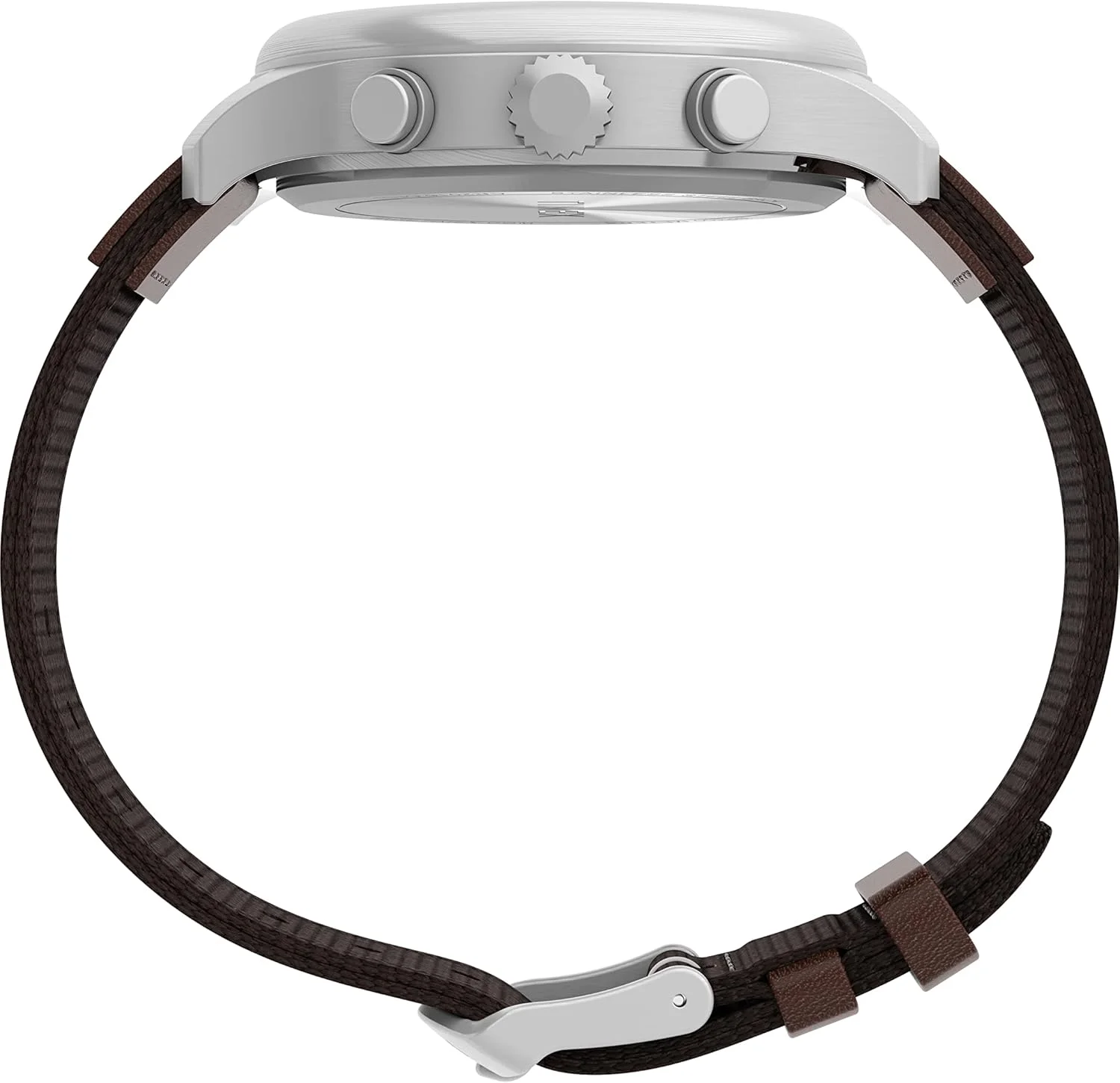 ساعت مچی مردانه تایمکس اکسپدیشن فیلد 43 میلی‌متری - بند قهوه‌ای صفحه مشکی بدنه خاکستری