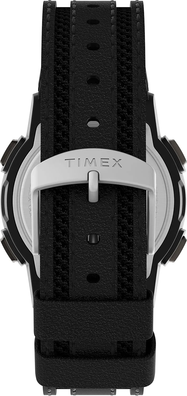 ساعت مچی مردانه تایمکس اکسپدیشن با بند چرمی و پارچه‌ای مشکی، سایز 41 میلی‌متر، مدل TW4B25200