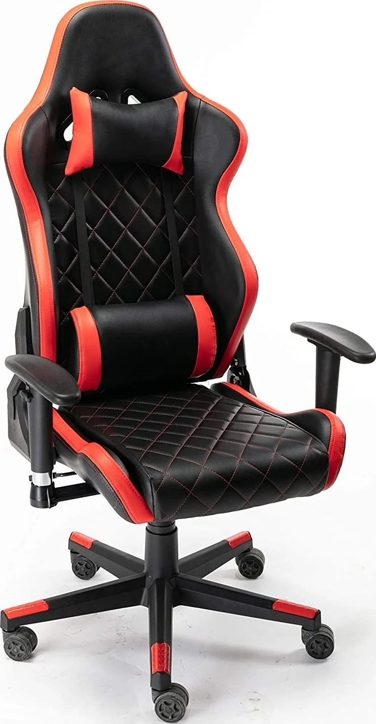 صندلی گیمینگ مدل Tokio Urban Wave، اداری، شیک، پشتی بلند با بالشتک کمری و سر - قرمز صندلی گیمینگ مدل Tokio Urban Wave، اداری، شیک، پشتی بلند با بالشتک کمری و سر - قرمز