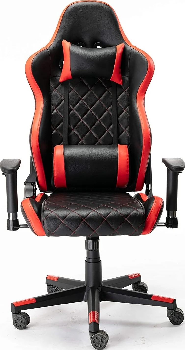 صندلی گیمینگ مدل Tokio Urban Wave، اداری، شیک، پشتی بلند با بالشتک کمری و سر - قرمز صندلی گیمینگ مدل Tokio Urban Wave، اداری، شیک، پشتی بلند با بالشتک کمری و سر - قرمز