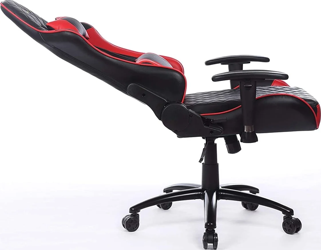 صندلی گیمینگ پشتی بلند Urban Wave با دسته های قابل تنظیم دو بعدی و بالشتک های کمری و سر (نسخه OC Venice) - قرمز صندلی گیمینگ پشتی بلند Urban Wave با دسته های قابل تنظیم دو بعدی و بالشتک های کمری و سر (نسخه OC Venice) - قرمز