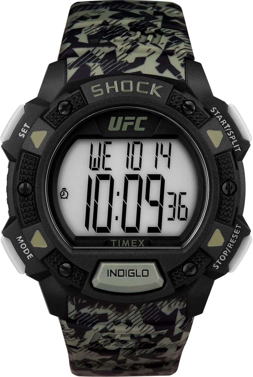 Timex Men Digital Watch with a Plastic Strap UFC Core Shock
