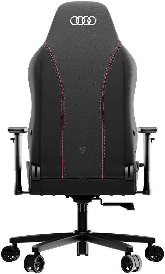 صندلی گیمینگ Vertagear SL3800 Audi Edition، دارای ContourMax Lumbar، VertaAir Seat، پارچه HygennX، ظرفیت وزنی تا 100 کیلوگرم / 220 پوند، قد تا 5' 10 اینچ / 178 سانتی متر، مشکی | VG-SL3800SE_AUDI