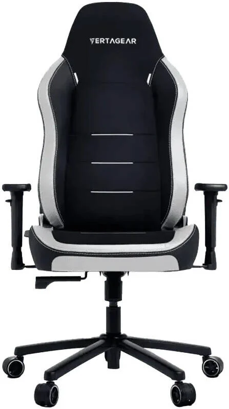 صندلی گیمینگ Vertagear SL3800، Hygennx، کمری ContourMax، نشیمنگاه VertaAir، فولاد (فریم)، الیاف قهوه آسیاب شده، فوم حافظه دار، فوم UPHR، چرم PUC، فلز (پایه 5 ستاره)، مشکی / سفید | VG-SL3800SE_WT