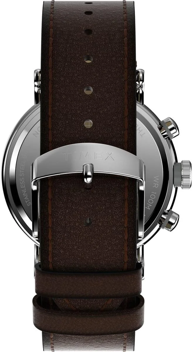 ساعت مچی مردانه تایمکس کرنوگراف کوارتز با بند چرمی مدل TW2W47300