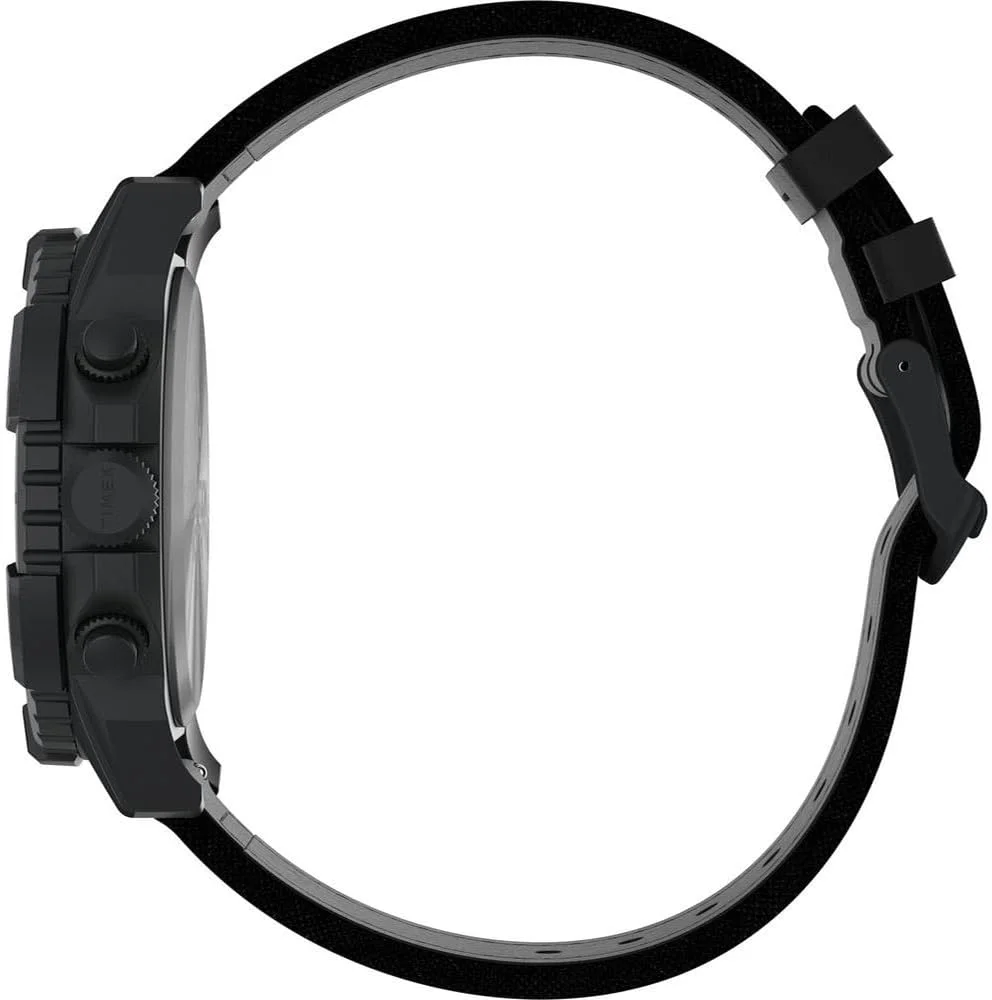 ساعت مچی مردانه تایمکس مدل کرونوگراف کوارتز با بند چرمی TW2W16000