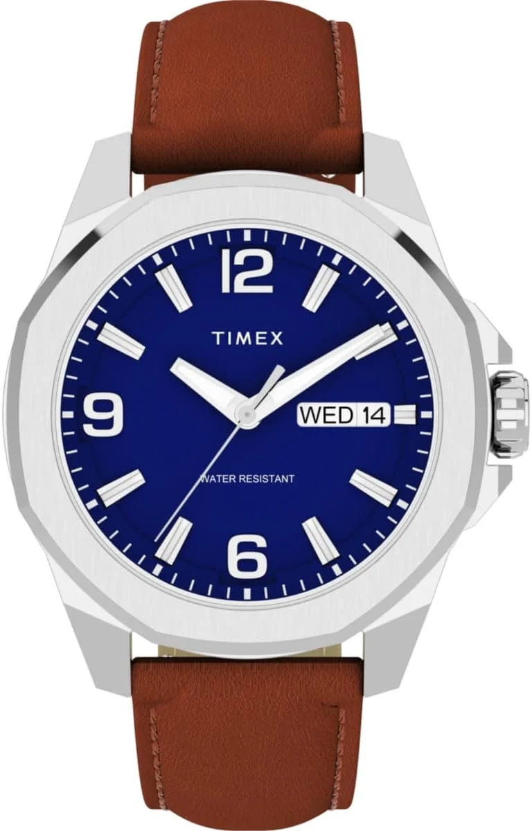 ساعت مچی عقربه‌ای مردانه Timex مدل Trend Essex، قهوه‌ای، TW2W92800-AMZUK