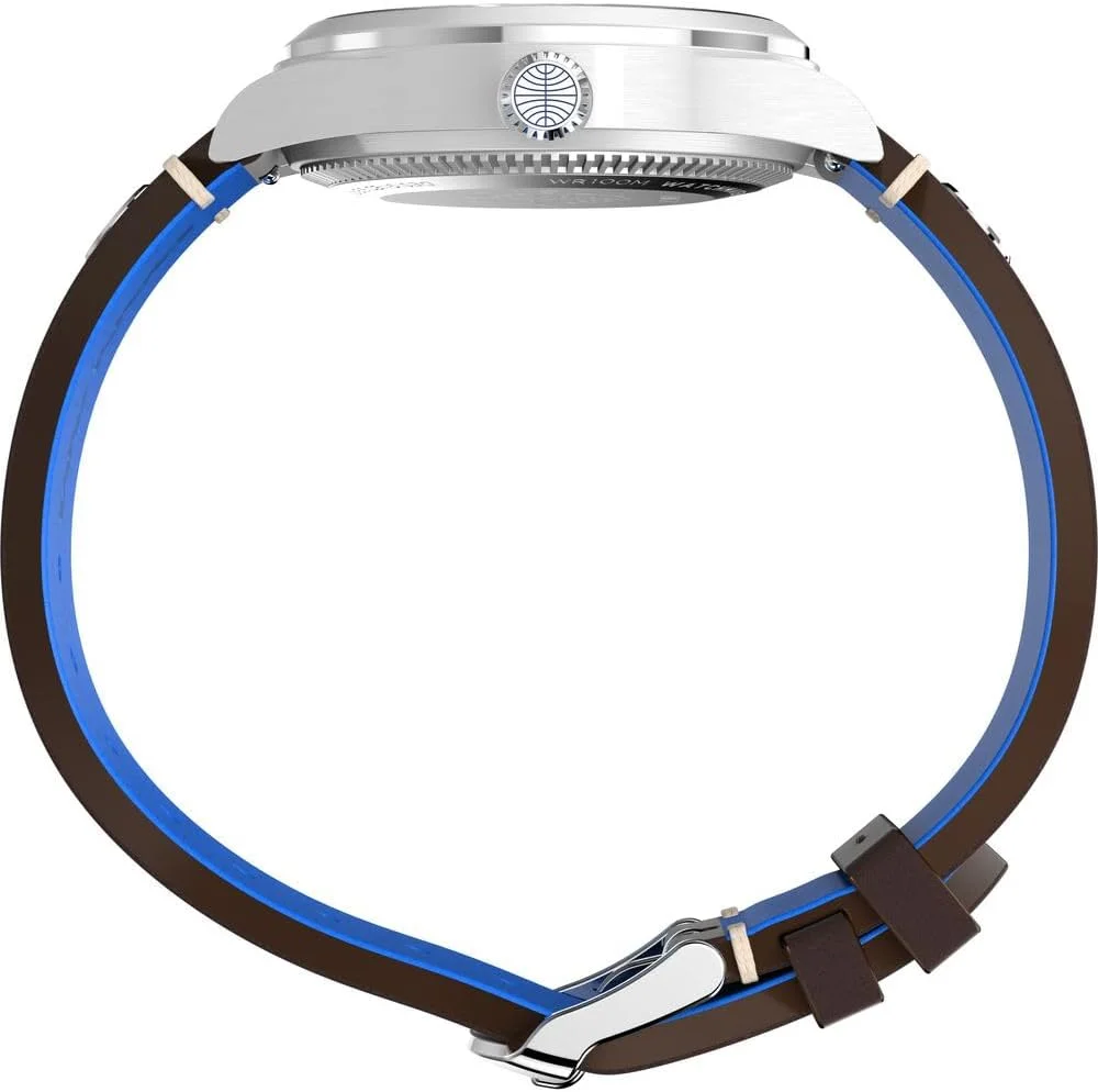 ساعت مچی عقربه ای مردانه تایمکس با بند چرمی مدل TW2W97300