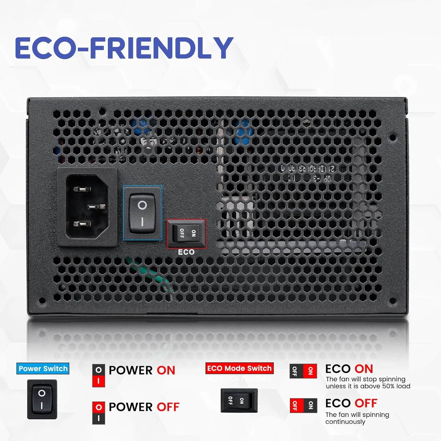 منبع تغذیه 1000 واتی مشکی Vetroo، آماده ATX 3.1، دارای دو PCIe 5.1، دارای گواهینامه 80 Plus Gold، کاملاً ماژولار، حالت Eco با فن 120 میلیمتری FDB، اندازه جمع و جور برای رایانه شخصی گیمینگ منبع تغذیه 1000 واتی مشکی Vetroo، آماده ATX 3.1، دارای دو PCIe 5.1، دارای گواهینامه 80 Plus Gold، کاملاً ماژولار، حالت Eco با فن 120 میلیمتری FDB، اندازه جمع و جور برای رایانه شخصی گیمینگ