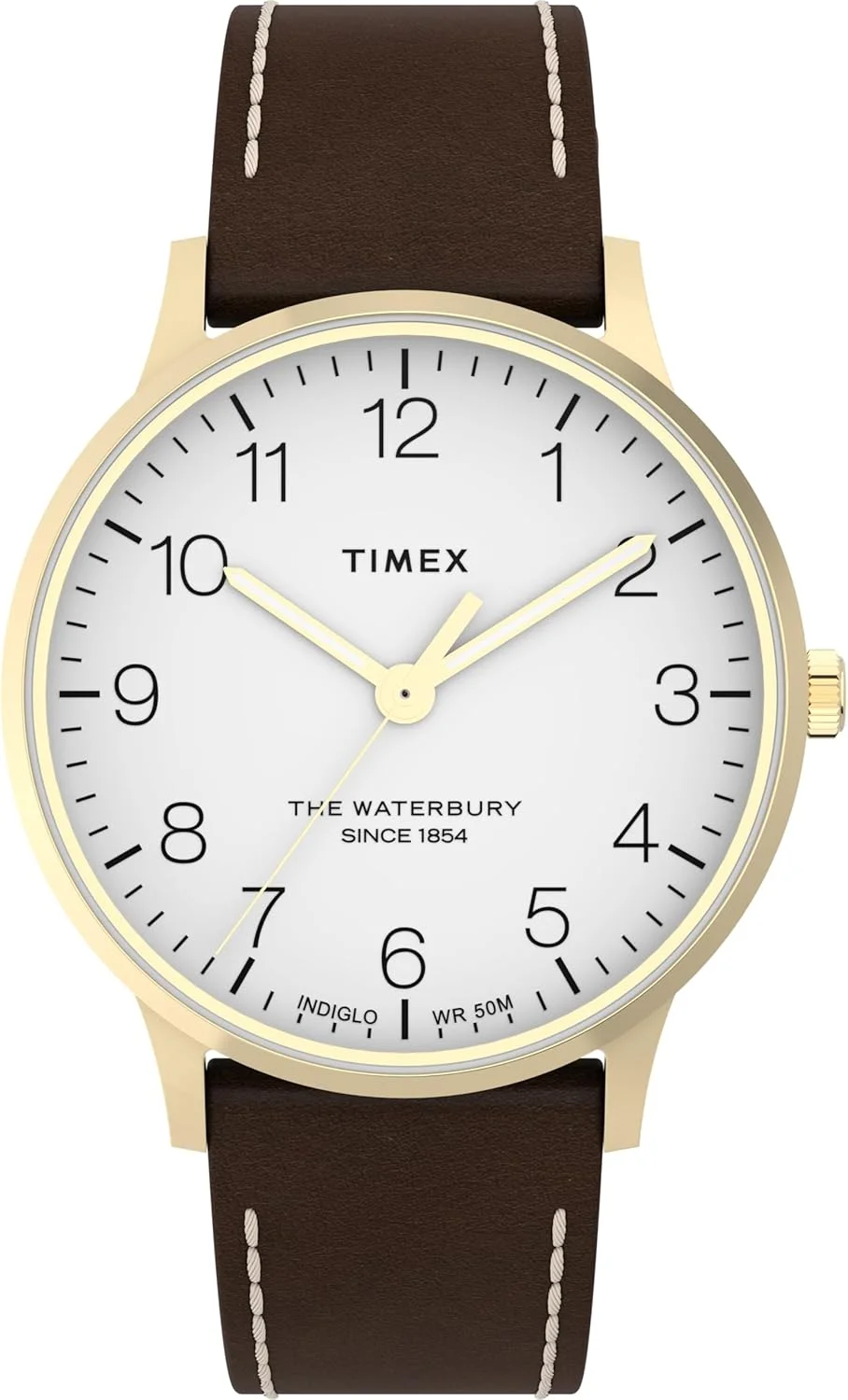 ساعت مچی عقربه ای مردانه تایمکس با بند چرمی مدل TW2W84400