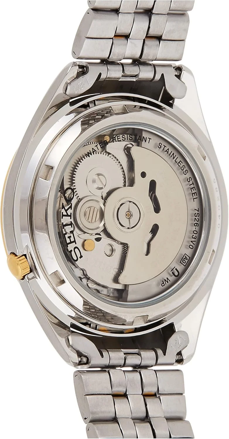 ساعت مچی مردانه سیکو 5 با صفحه سفید و بند استیل - مدل Snkl24J1