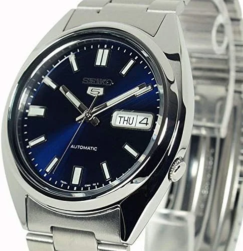 ساعت مچی مردانه سیکو 5 مکانیکی (سینات) SNXS77K1 صفحه سرمه ای