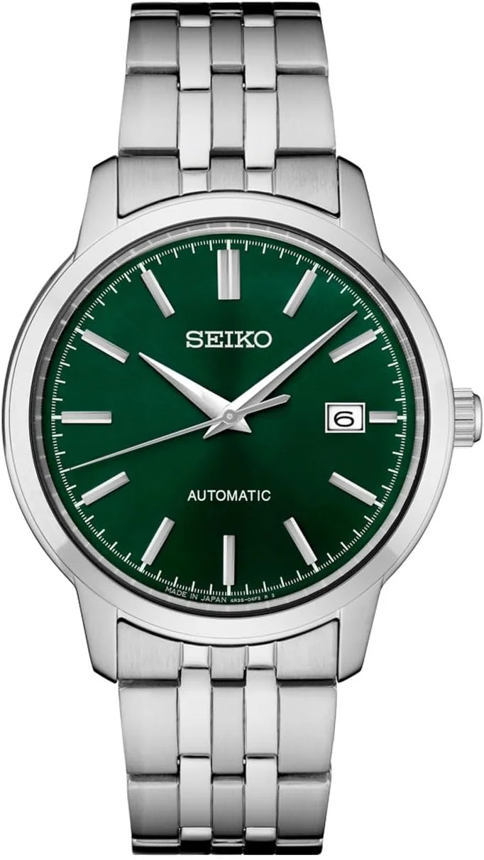 ساعت مچی مردانه سیکو سری Essentials، صفحه سبز، سبز، اتوماتیک