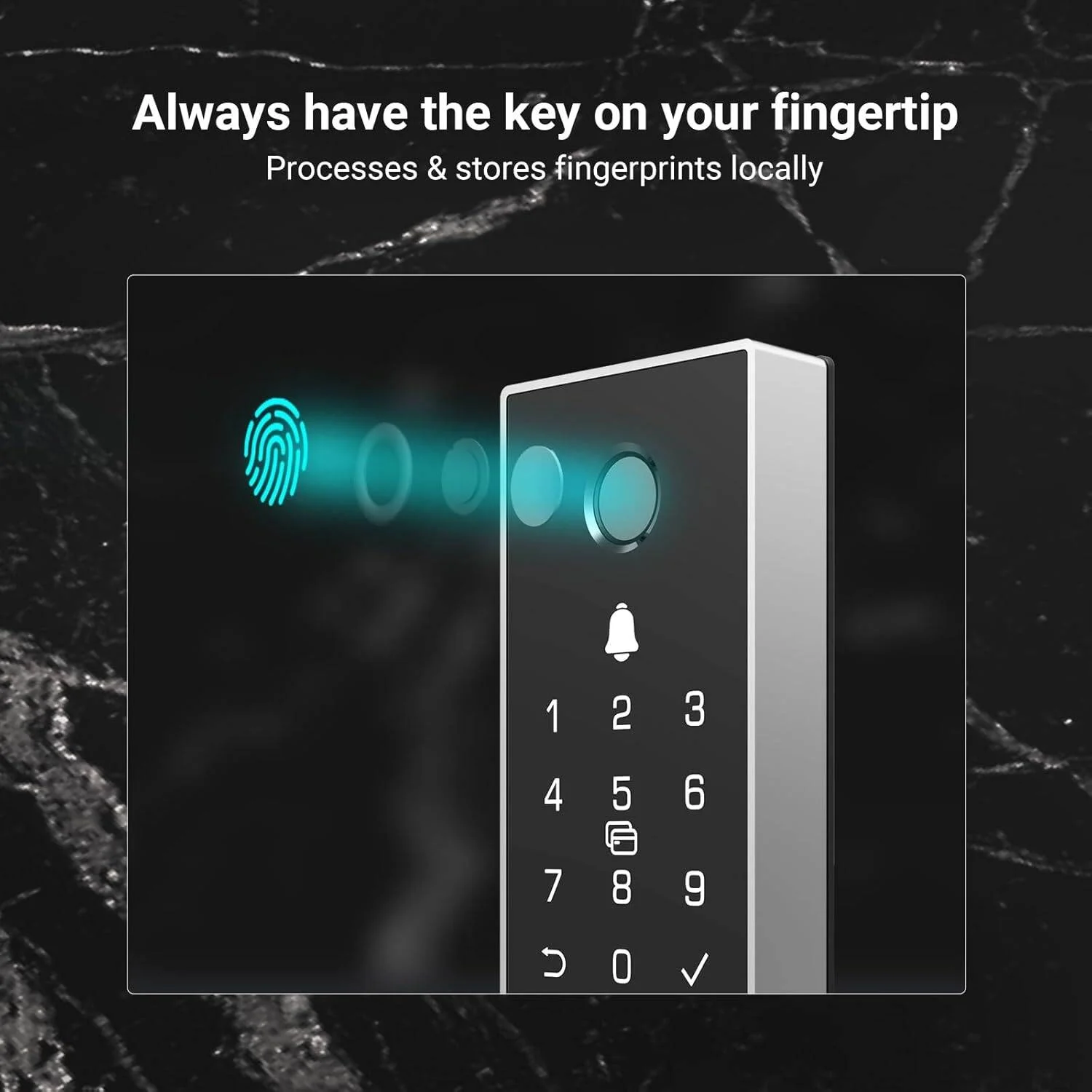 قفل ریم هوشمند EZVIZ DL03 PRO، دارای بلوتوث و وای فای، ورود بدون کلید چندگانه، کنترل از راه دور، هشدارهای ضد دستکاری، نصب آسان، ویژگی های امنیتی پیشرفته | CS-DL03-R100-WBCP-GR(O-STD)