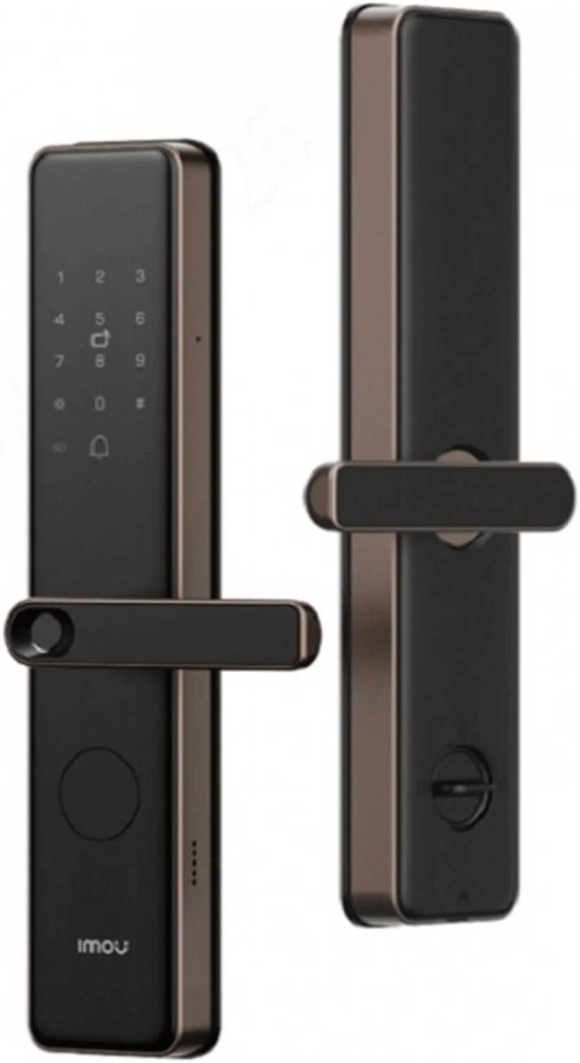 قفل درب هوشمند ایمو مدل K1-W، ورود بدون کلید 5 در 1 با اثر انگشت، رمز عبور، برنامه، کارت و کلید، قفل دیجیتال وای فای/بلوتوث برای خانه/آپارتمان، نصب آسان، امنیت و آسایش | K1-G-W-EN