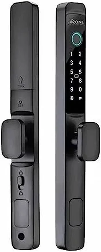 قفل باریک ازن، مناسب درب کشویی، با قابلیت دسترسی از طریق اثر انگشت / رمز عبور و کارت، قفل حریم خصوصی، ترکیب اعداد ۶ تا ۱۵ رقمی، باتری آلکالاین AAA، مشکی | OZ-FDL-33 LIFE SL STD