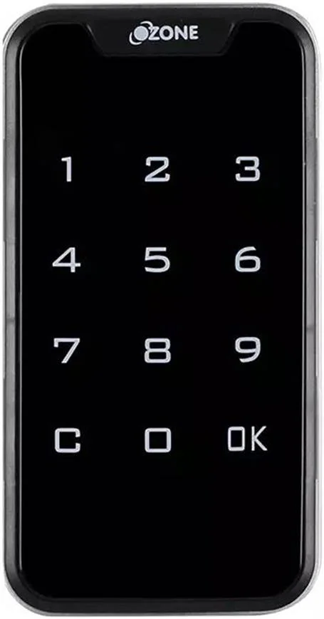 قفل کمدی هوشمند رمزدار Ozone، دسترسی با رمز عبور / کارت و برنامه، مناسب برای ضخامت 1-25 میلی متر، نشانگر باتری کم، مشکی | OZFL-201- LIFE PW